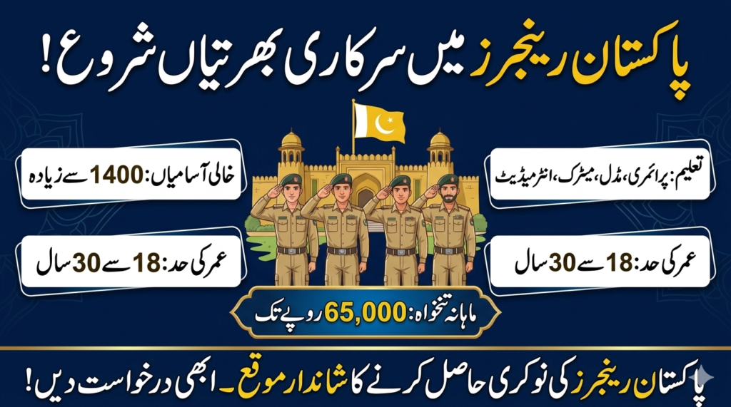 Pakistan Rangers Sindh Jobs 2026 – Online Apply