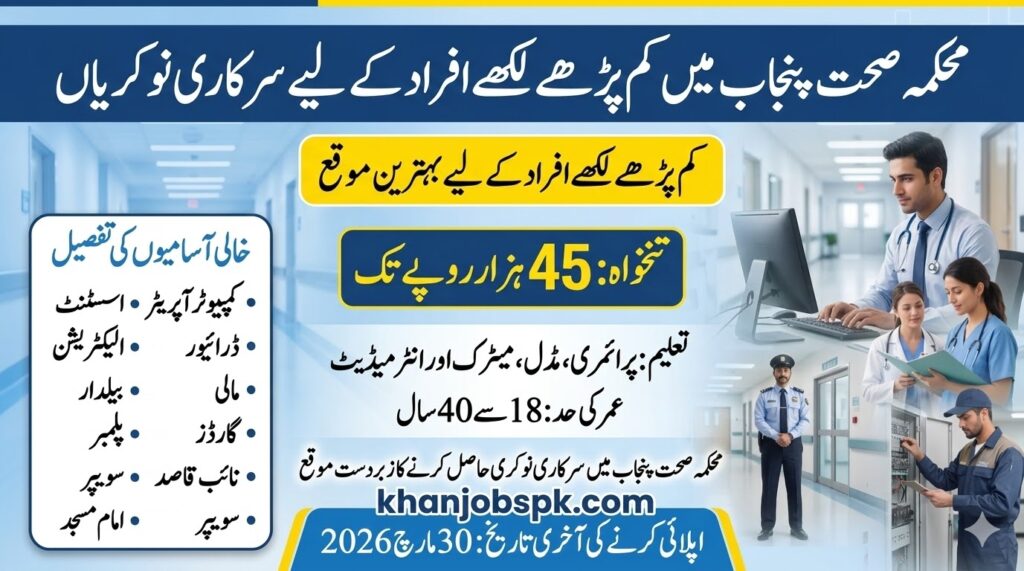 Punjab Health & Population Department Jobs 2026 – 89 Vacancies Announced