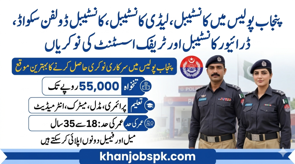 Punjab Police Constable Jobs 2026 – Apply Now for Murree District Vacancies