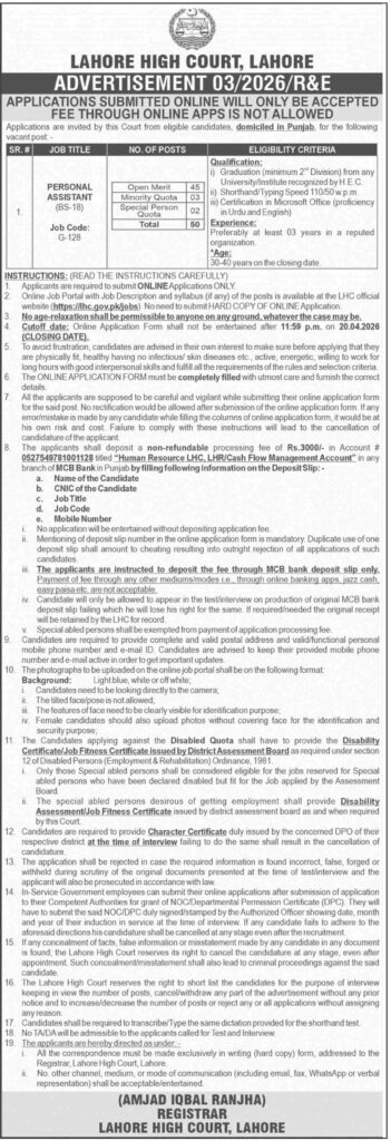 Personal Assistant Jobs 2026 advertisment