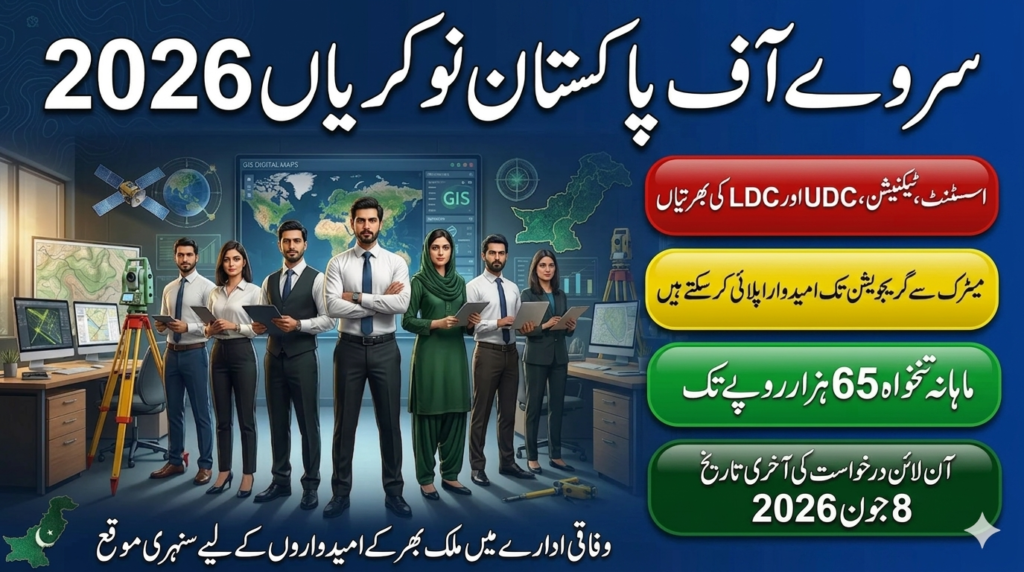 Survey of Pakistan Jobs 2026 Online Apply 