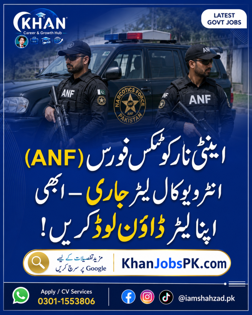 ANF Interview Call Letter 2026 – Download Online at joinanf.pk