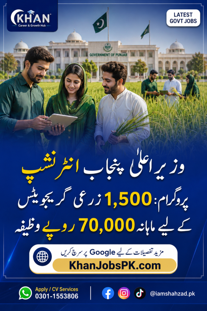 Punjab Agriculture Internship 2026 – Rs 70,000 Stipend
